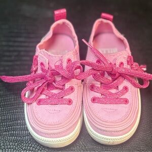 Girls pink Billy tennis shoes size 8